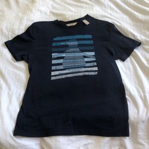 Navy Blue Penguin Insignia Graphic T-Shirt